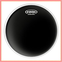Evans 15" Black Chrome Batter Drum Head - 15 inch black 2 ply Head  TT15CHR