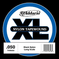 D'Addario TWB050 Nylon Tape Wound Bass Guitar Single String, .050