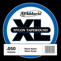 D'Addario TWB050S Nylon Tape Wound Bass Guitar Single String, .050