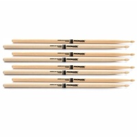 Promark TX5AW American Hickory Wood Tip 5A Drumsticks - 3 Pairs