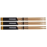 3 Pairs Promark American Hickory Wood Tip 5B Pro Mark Drum Sticks , TX5BW