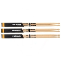 Promark TX747W American Hickory "Rock" Wood Tip  Pro Mark 3 Pairs