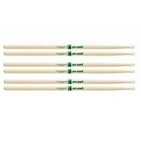 3 pairs Promark  Natural American Hickory Nylon Tip 5BN - TXR5BN DrumSticks