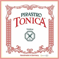 Pirastro Tonica Violin String Set  1/4 - 1/8 Size Medium E String Silvery Steel 