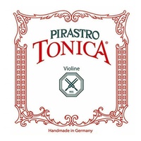 Pirastro Tonica Violin String Set 4/4 Size Medium - E String Silvery Steel