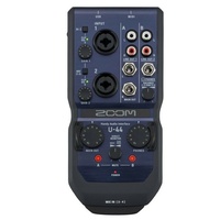 Zoom U-44 Handy Audio Interface 24-bit/96kHz 4-channel Portable USB / 2 Preamps