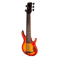Kala U-Bass Sub 5-String Electric Bass - Cherry Sunburst W/Free Deluxe Hardcase