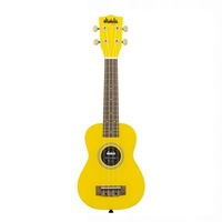 Kala Ukadelic Taxi Cab Yellow Soprano Ukulele with Bag