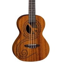 Luna Uke Malu Peace Concert Acoustic Ukulele with Gig Bag
