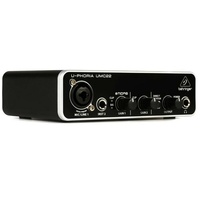 Behringer U-Phoria UMC22 2 Channel USB Audio Interface with 1 MIDAS Preamp