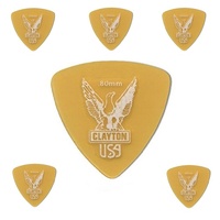 Clayton Ultem Guitar Picks .80 mm - Rounded Triangle 6 Picks URT80