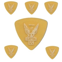 Clayton Ultem Guitar Picks .56 mm - Rounded Triangle 6 Picks URT56
