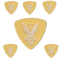 Clayton Ultem Guitar Picks .45mm - Rounded Triangle 6 Picks URT45