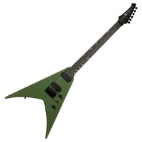 Spira V-400 MGR Flying-V Body Electric Guitar - Satin Dark Green
