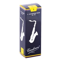 Vandoren Tenor Saxophone Reeds Traditional - Grade 1.0 - Box of 5