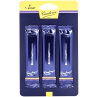 Vandoren B flat Clarinet Reeds Strength 2.5 , 3 Reeds , CR1025/3