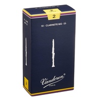 Vandoren E Flat Clarinet Reeds Traditional Grade 2 Box of 10