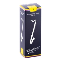 Vandoren Bass Clarinet Reed Traditional Grade 1 - Box of 5