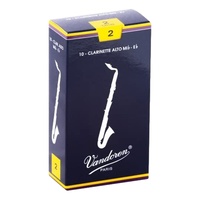 Vandoren Alto Clarinet Reed Traditional Box of 10 Grade 2