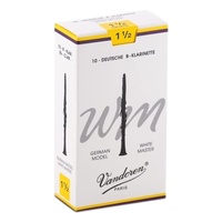 Vandoren B Flat Clarinet Reed White Mastr Grade 1.5