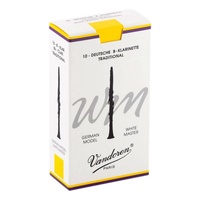 Vandoren B Flat Clarinet Reed White Grade 2.5 Box of 10