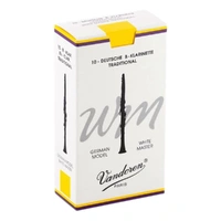 Vandoren B Flat Clarinet Reed White Grade 2.5 Box of 10