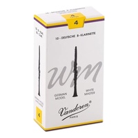 Vandoren B Flat Clarinet Reed White Master Grade 4.0