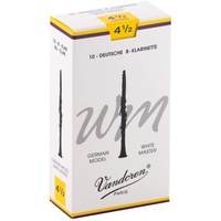 Vandoren B Flat Clarinet Reed White Master Grade 4.5