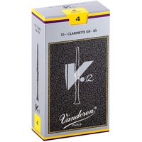 Vandoren B Flat Clarinet Reeds V12 Box of 10 Grade 4