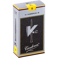 Vandoren B Flat Clarinet Reed V12 Box of 10 Grade 5
