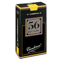 Vandoren B Flat Clarinet Reed 56 Rue Lepic Grade 3.5+ Box of 10