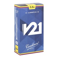 Vandoren B Flat Clarinet Reed V21 Grade 3.5+ Box of 10