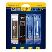Vandoren Classic Clarinet Mix Card Reed Grade 3.5+