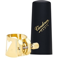 Vandoren Optimum Ligature & Plastic Cap for Soprano Saxophone