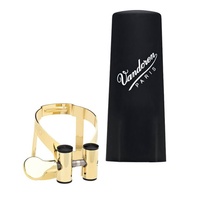 Vandoren MO Ligature & Cap for B Flat Clarinet - Gold Plated