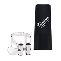 Vandoren MO Ligature & Cap for Bass Clarinet - Silver Plated