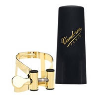 Vandoren MO Ligature & Cap for Soprano Saxophone - Guilded