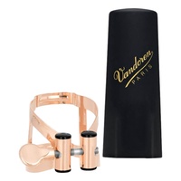 Vandoren MO Ligature & Cap for Soprano Saxophone - Pink Gold