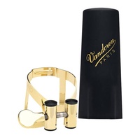 Vandoren MO Ligature & Cap for Tenor Saxophone - Gold Plated