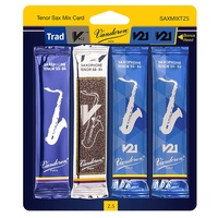 Vandoren Tenor Saxophone Reed Mix Card Grade 2.5