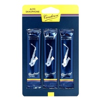 Vandoren VASR2115/3 Alto Sax Traditional Reeds Strength 1.5, Card of 3 Reeds