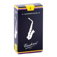 Vandoren Alto Saxophone Reed Traditional Grade 2.0 Box of 10