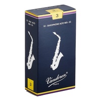 Vandoren Alto Saxophone Reed Traditional Grade 3.0 Box of 10