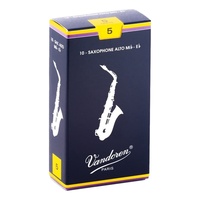 Vandoren Alto Saxophone Reed Traditional Grade 5.0 Box of 10