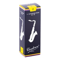 Vandoren Tenor Saxophone Reed Traditional - Grade 2.0 - Box of 5