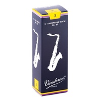 Vandoren Tenor Saxophone Reeds Traditional - Grade 3.0 - Box of 5