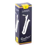 Vandoren Baritone Saxophone Reed - Traditional - Grade 2.0 Box of 5