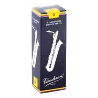 Vandoren Baritone Saxophone Reed - Traditional - Grade 2.0 Box of 5