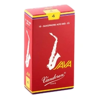 Vandoren Alto Saxophone Reed JAVA Red  Grade 4.0 Box of 10