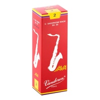 Vandoren Tenor Saxophone Reeds JAVA RED Grade 2.0 Box of 5